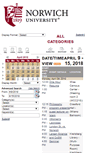 Mobile Screenshot of calendar.norwich.edu