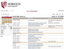 Tablet Screenshot of calendar.norwich.edu